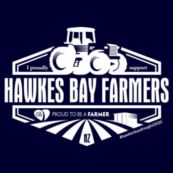 Hawkes Bay Supporters Mens Staple T  Design