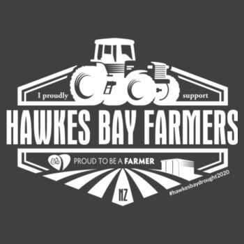 Hawkes Bay Supporters Mens Faded T-Shirt Design