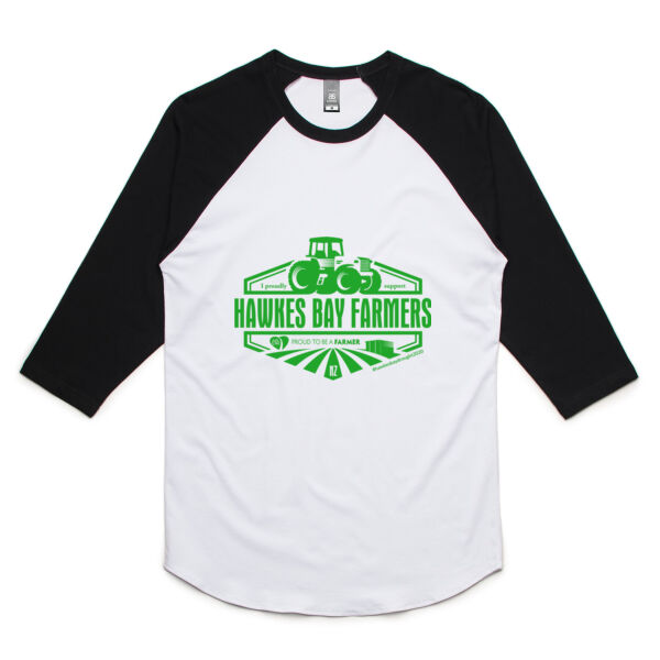 Unisex Hawkes Bay supporters Raglan T-shirt Thumbnail